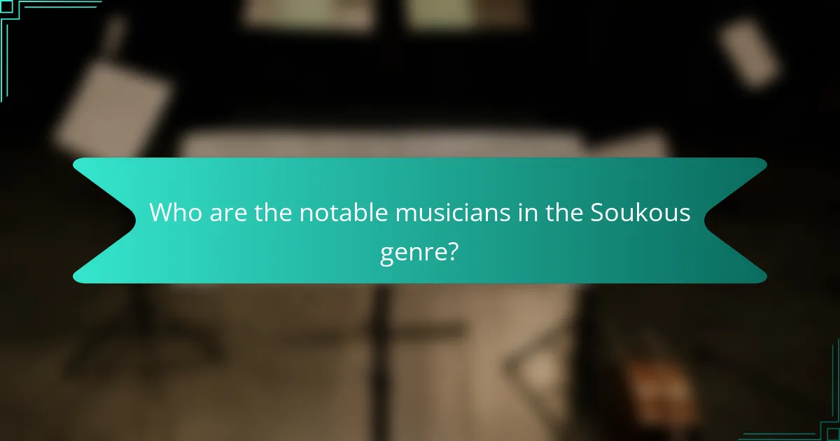 Who are the notable musicians in the Soukous genre?